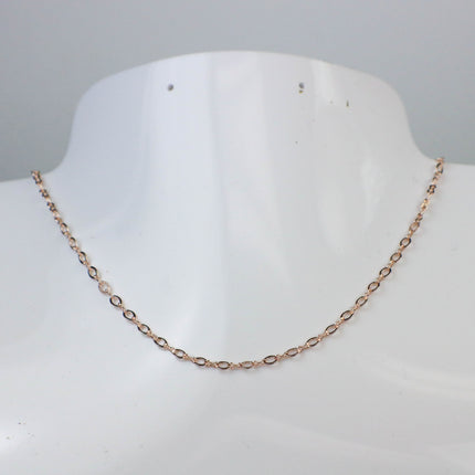 New Sample 3 feet spool of ROSE Gold Plated SOLDERED Tiny Large Figure 8 Connector Chain - 4x3mm Soldered Links - 843F