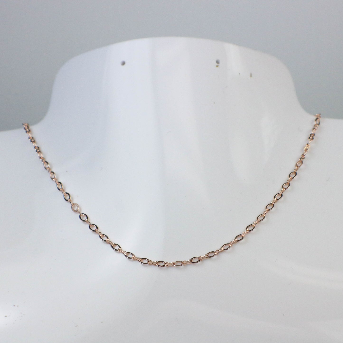 New Sample 3 feet spool of ROSE Gold Plated SOLDERED Tiny Large Figure 8 Connector Chain - 4x3mm Soldered Links - 843F