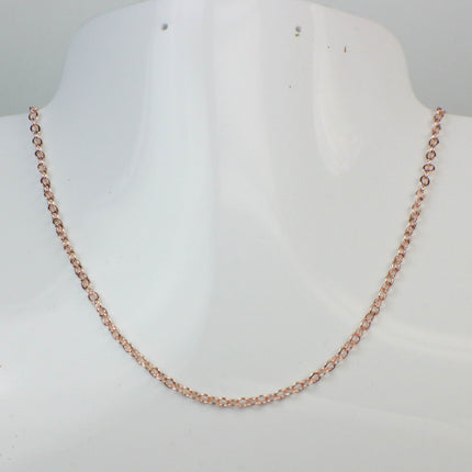 New 10 feet ROSE Gold Plated Flat Soldered Cable Chain - 3.4x2.9mm SOLDERED Link  - 3429F-RG