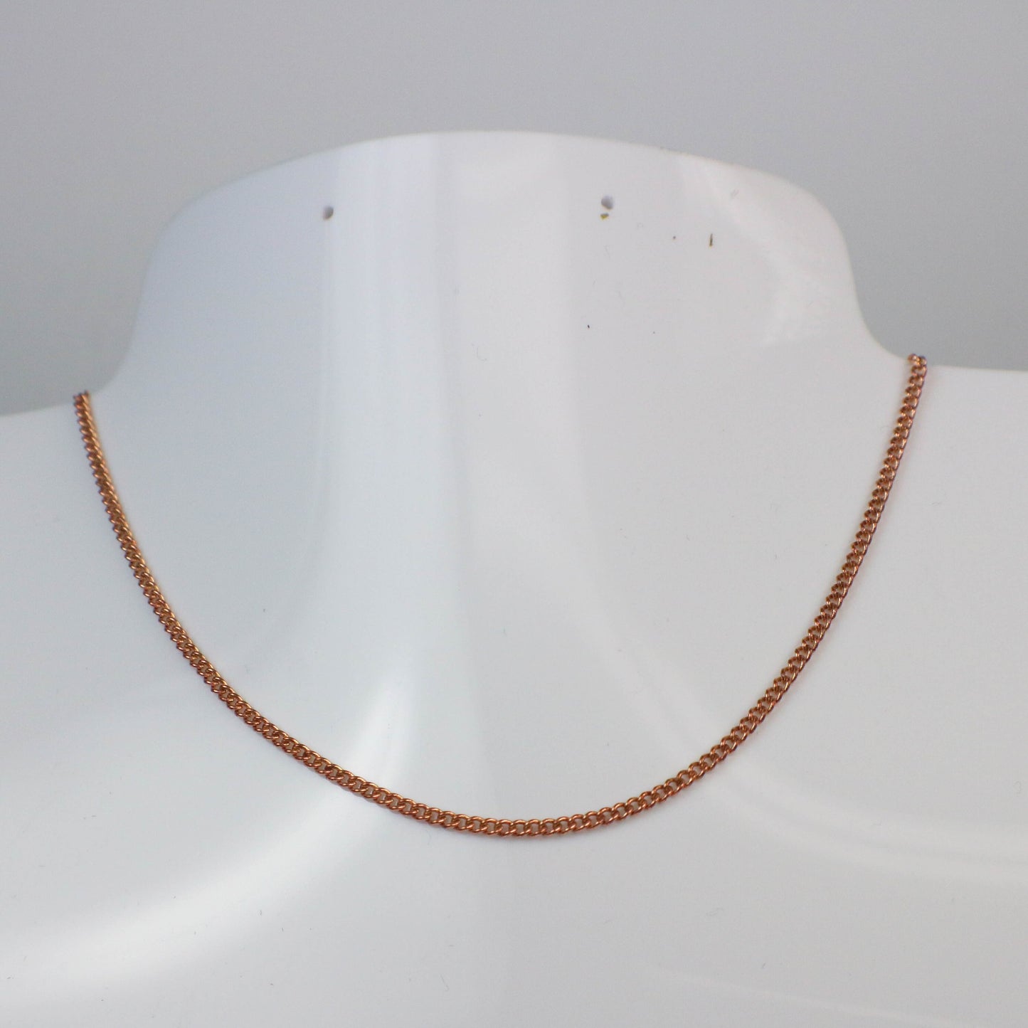 Sample 3 feet spool of Raw Brass (Copper Color)(No Plated Virgin) Copper SOLDERED Round Sturdy   Diamond Cut  Curb Chain - 2.3mm Solder link - 2.3F