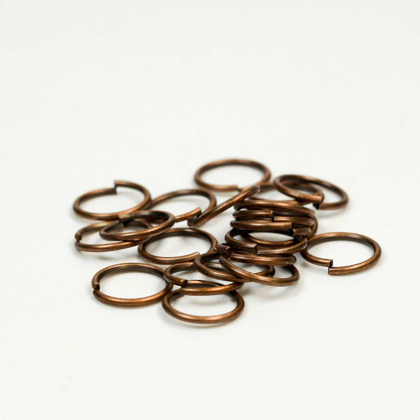 12mm Jump Rings, 50 pcs of Antique Copper Jump Ring / Jumpring - 12mm 16 gauge 1.2 mm Link Connector Open Jump Rings 12x12mm