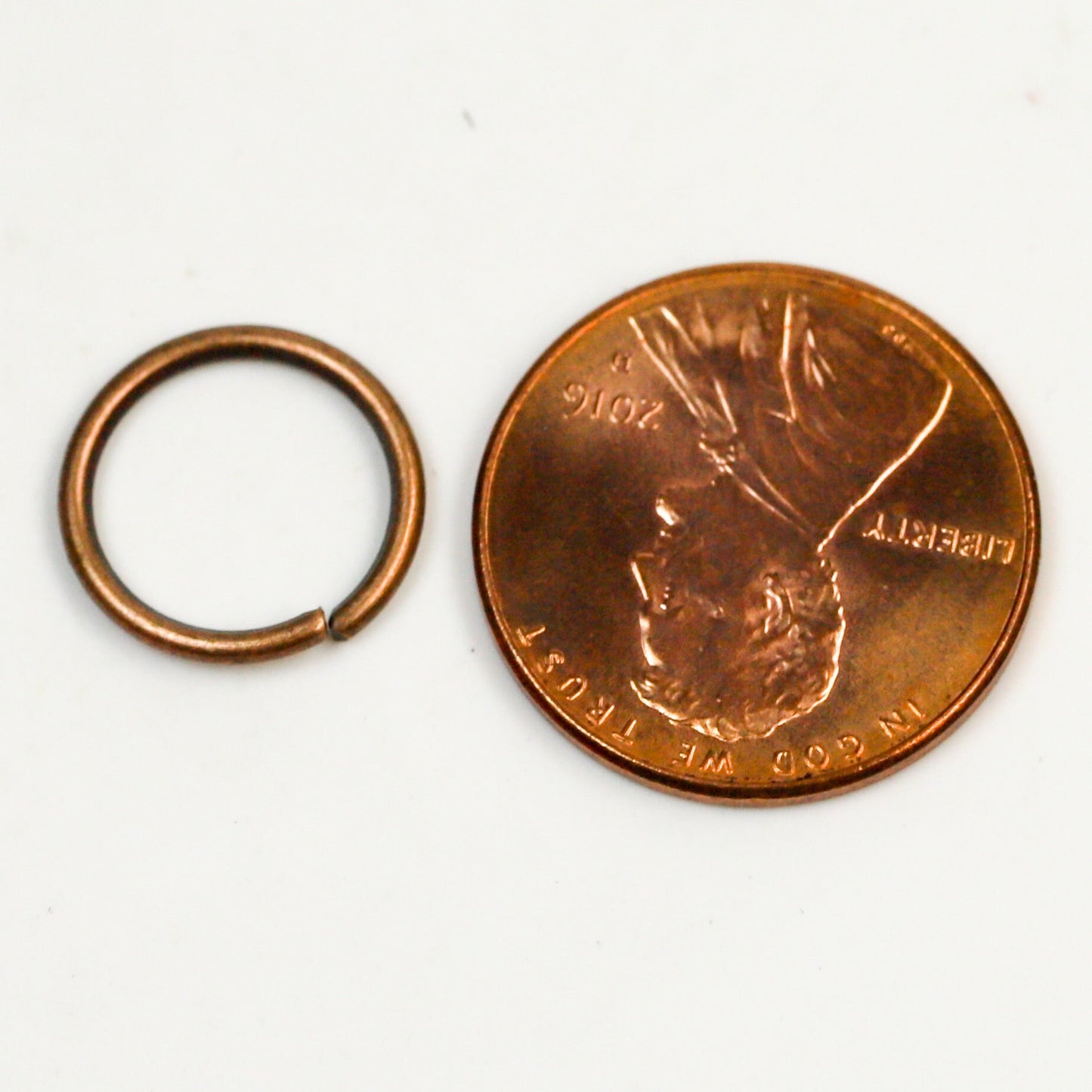 12mm Jump Rings, 50 pcs of Antique Copper Jump Ring / Jumpring - 12mm 16 gauge 1.2 mm Link Connector Open Jump Rings 12x12mm
