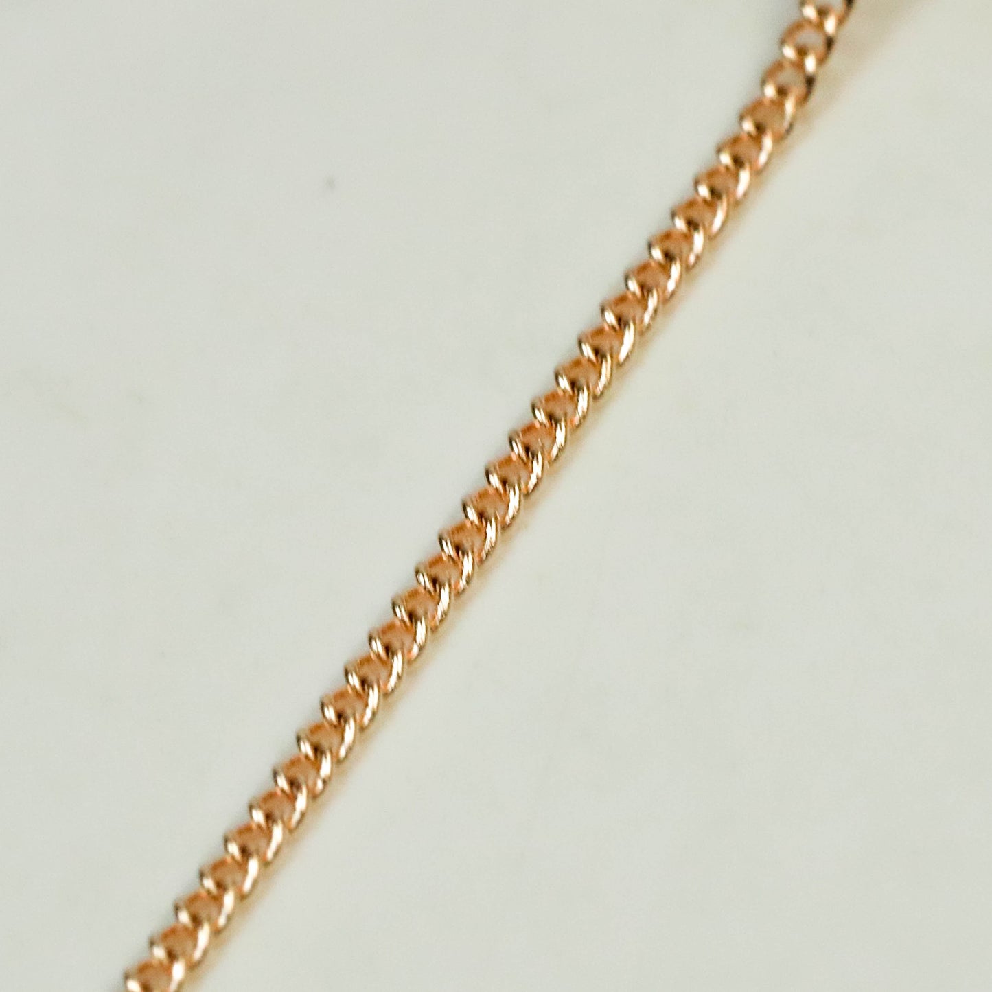 NEWnew 32 feet of ROSE Gold Plated Soldered little Tiny curb chain - 1.3mm SOLDERED - from California USA - 1.3S