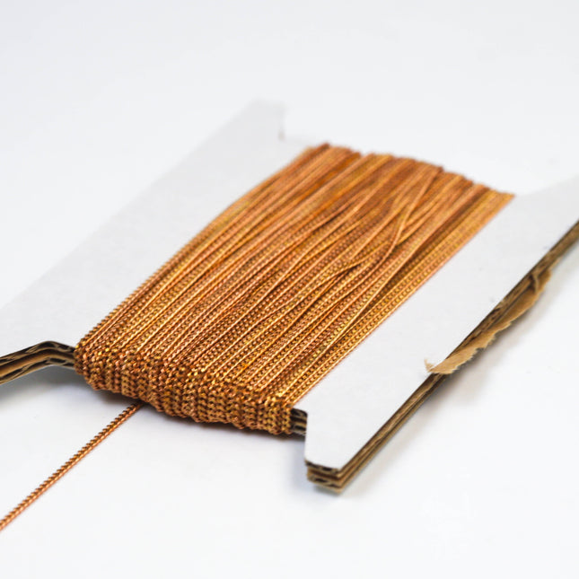 32 ft Reel Raw Brass (Copper Color) FACET Diamond Cut Tiny curb chain - 1.6mm Soldered link - FREE adequate Jump ring (20 pcs) - 1.6F