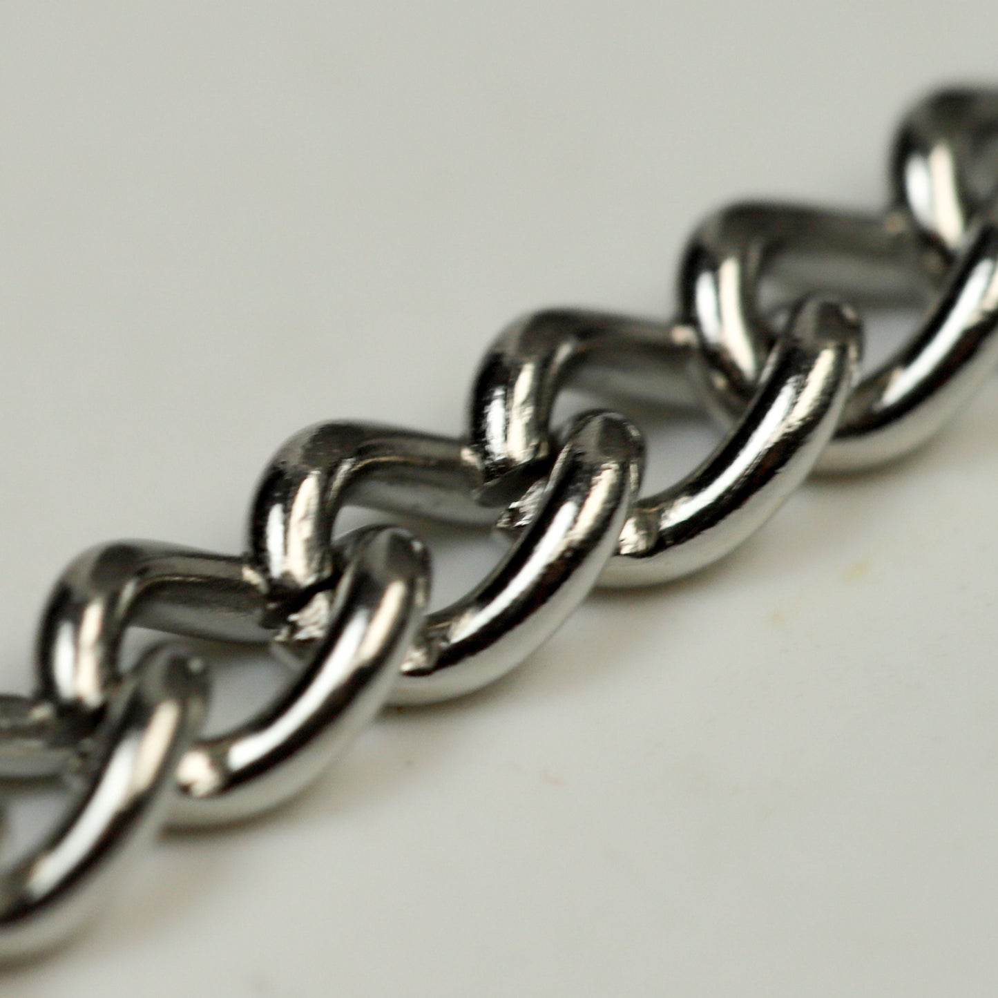 3 Ft of Stainless Steel 16 Gauge Curb Chain bulk, CHUNKY Curb Chain Necklace Bracelet Link - 4.7mm width 1.2mm 16G 16 Guage