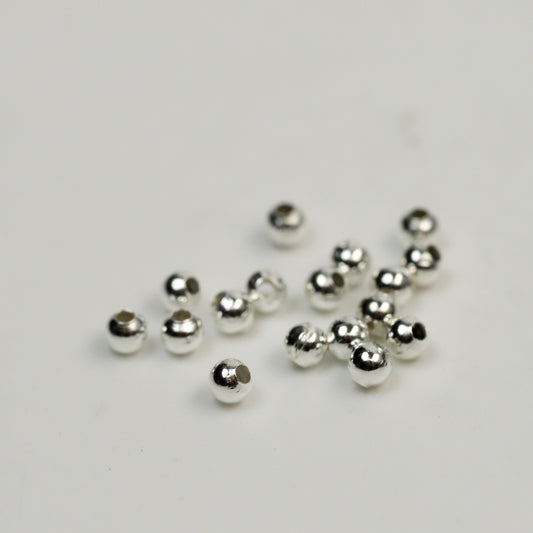 Wholesale Lot 5000 pcs Sterling Silver Plated Round Spacer Beads - 2.4mm