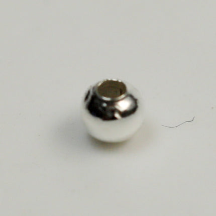 500 pcs Sterling Silver Plated Round Spacer Beads - 2.4mm