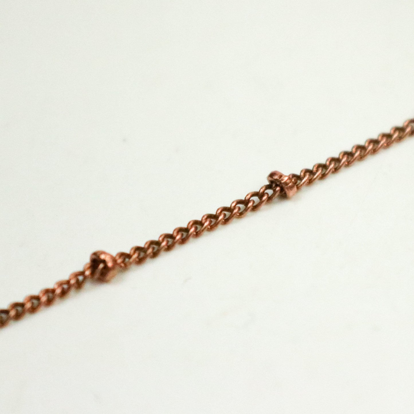 100 ft LIGHT Antique Copper BALL Solder Curb Chain - 1.6mm - Tiny Satellite Solder Curb Chain - Free   Jumpring (100pcs) - from USA - 1.6SAT