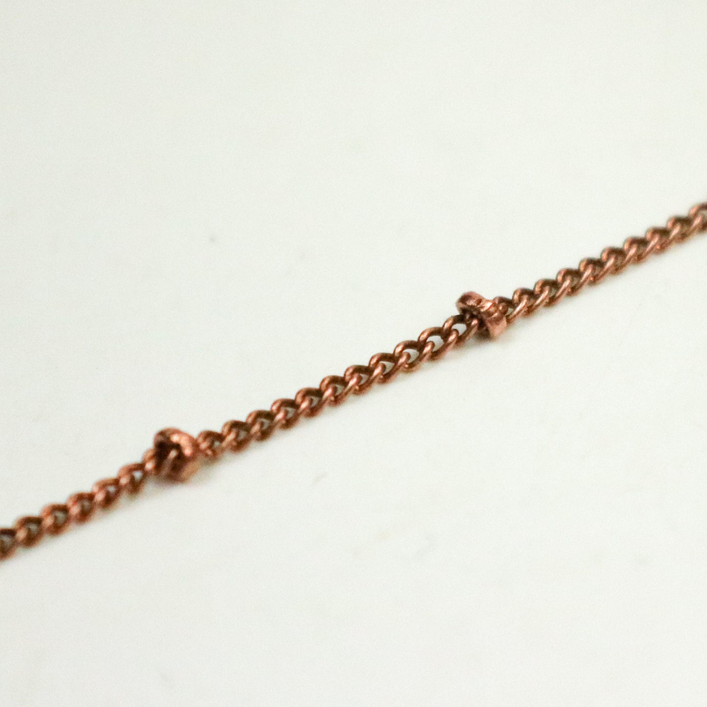 32 ft LIGHT Antique Copper BALL Solder Curb Chain - 1.6mm - Tiny Satellite Solder Curb Chain - Free   Jumpring (50pcs) - from USA - 1.6SAT