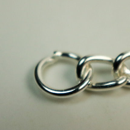5 pcs of Sterling Silver Plated HIGH Quality Pre made Key Chain Key Fob  - 25mm Ring 2.5 inch Long