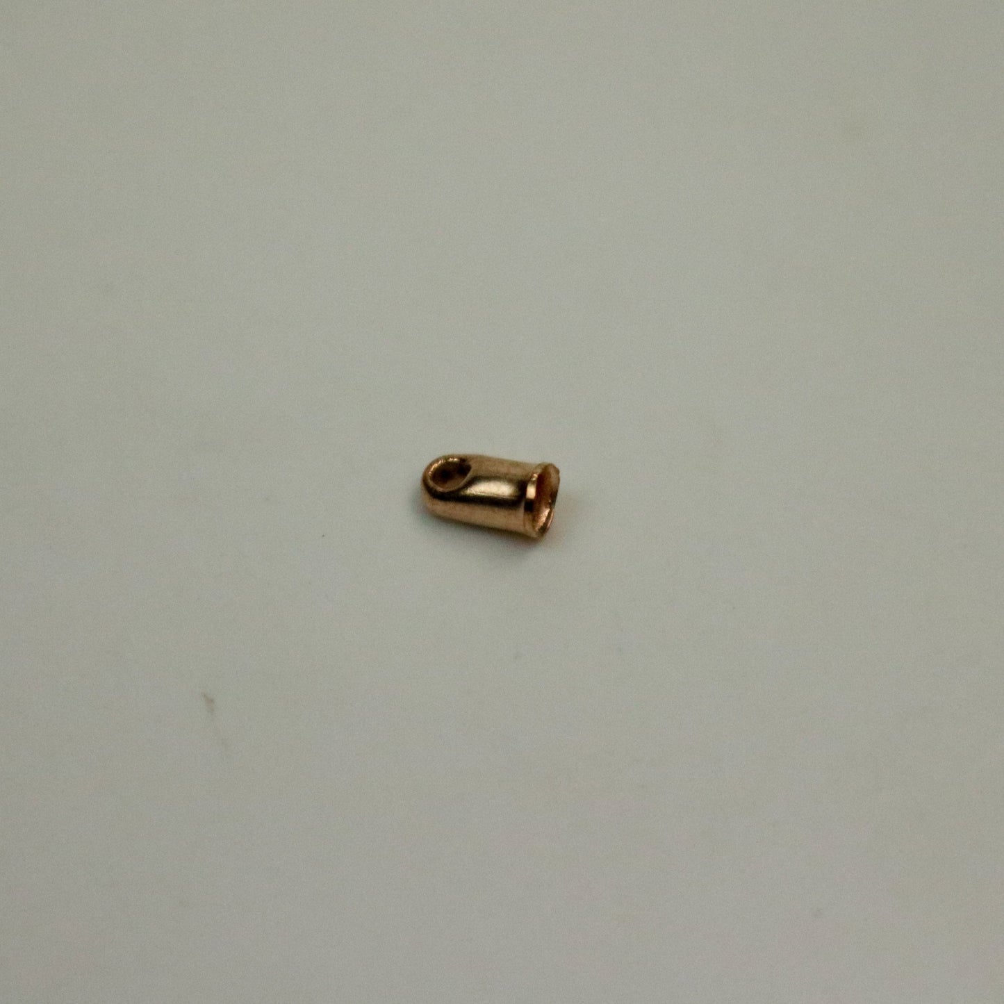 100 pcs of Pinky / Champagne Gold Plated Cord End Tips Cap for 2mm