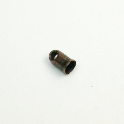 10 pcs of Antique Brass Plated Cord End Tips Cap for 2mm