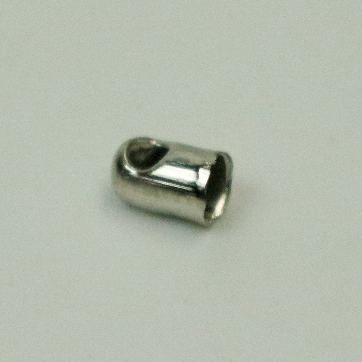 10 pcs of Rhodium Antique Silver Plated Cord End Tips Cap for 2.8mm Chain / Cord