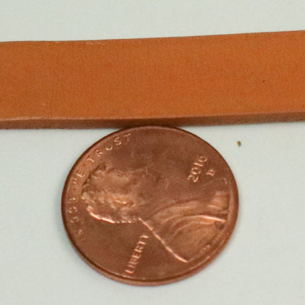 3/8 inch 10mm x 12/36 inch Tan Genuine Leather Strap - Premium Quality Real Leather - 1/3 Feet Long - 3/8 Inch / 10mm Flat Strip