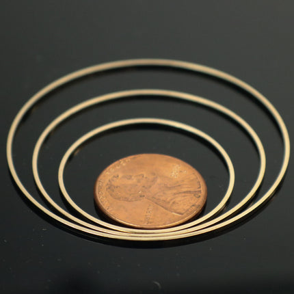 50mm Circle - Gold/Silver/Champagne/Rhodium - 5/10/25/50/100 Pcs - Circle Link Brass Connector Closed Loop Jump Rings - 50mm x 1.0mm