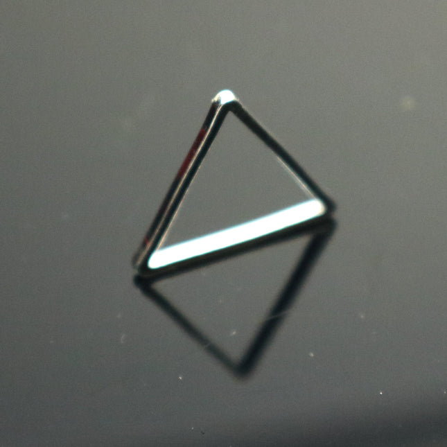35 pcs Sterling Silver Plated Triangle Links - 15mm x 1.0mm thickness -  Linking Connector Closed Jump Rings