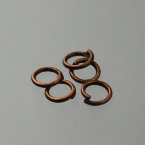 5mm Jump Rings, 500 Copper Jump Rings Open 5x0.7mm 21 Gauge 21G Bulk Jumprings Jump Rings Link Connector Open Jump Rings O Ring SALE