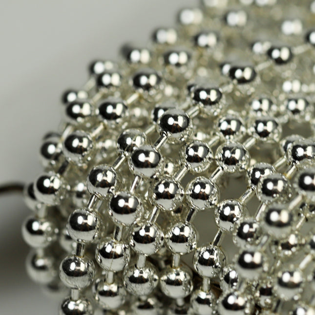 NEWnew 100 ft spool of Sterling Silver Plated BIG ball chain - 3.2mm - 32BALL