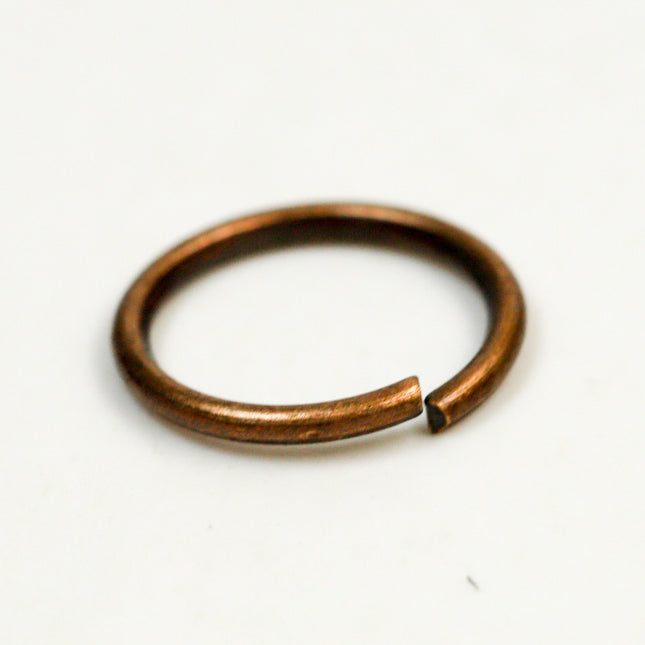 12mm Jump Rings, 50 pcs of Antique Copper Jump Ring / Jumpring - 12mm 16 gauge 1.2 mm Link Connector Open Jump Rings 12x12mm