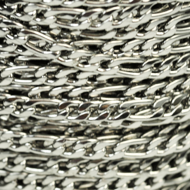 3 ft of Surgical Stainless Steel Mens NK 3:1 Curb Chain - 4.2mm 1.2mm 16G Unsoldered Link Hip Hop Cool Style - ST42NK31