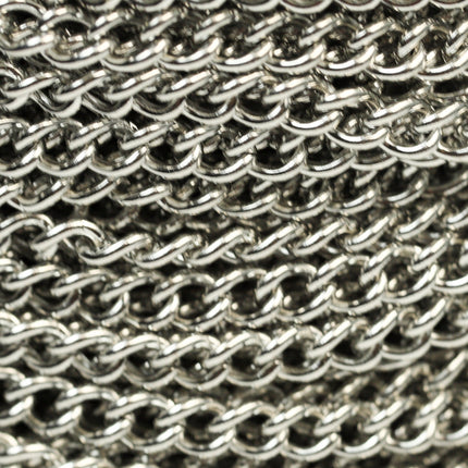 30 Ft of Stainless Steel 16 Gauge Curb Chain bulk, CHUNKY Curb Chain Necklace Bracelet Link - 4.7mm width 1.2mm 16G 16 Guage