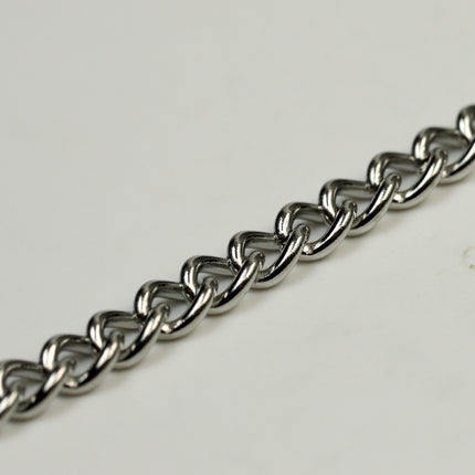 3 Ft of Stainless Steel 16 Gauge Curb Chain bulk, CHUNKY Curb Chain Necklace Bracelet Link - 4.7mm width 1.2mm 16G 16 Guage