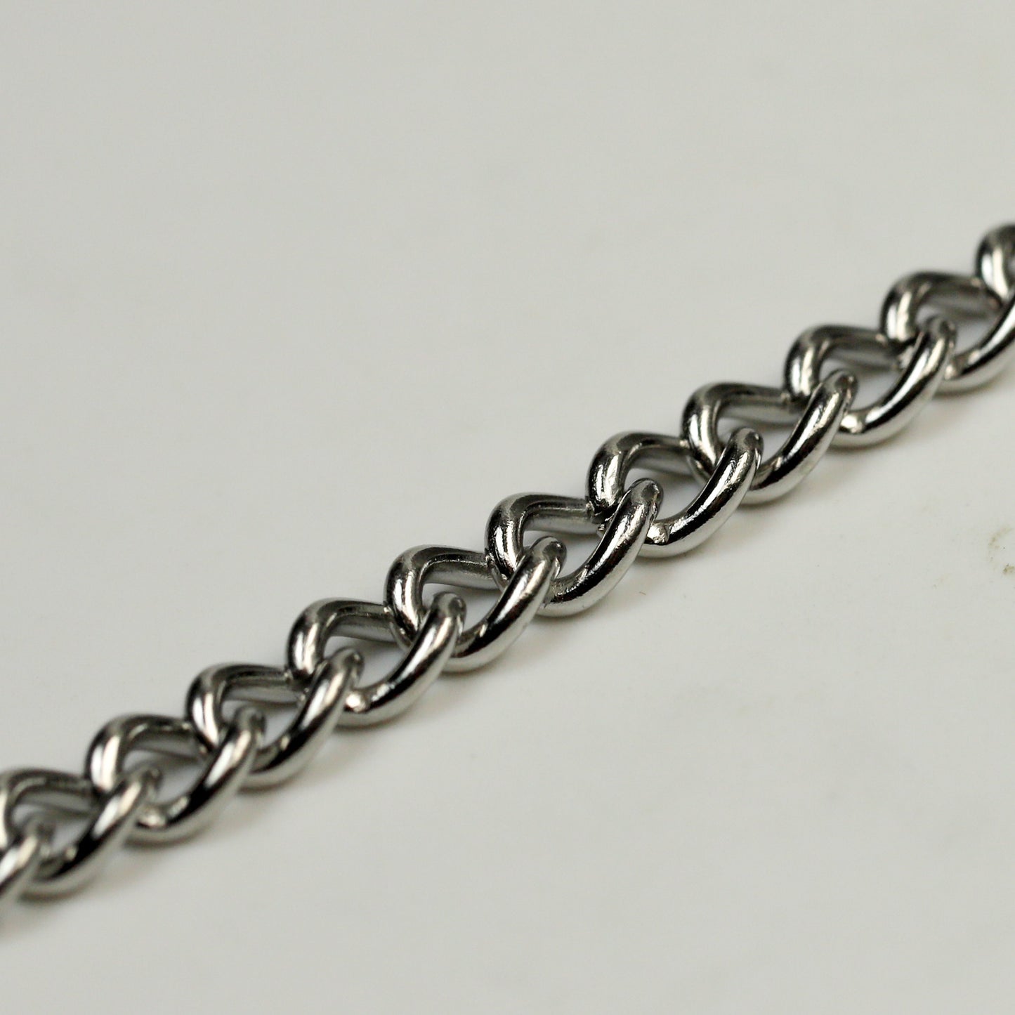 3 Ft of Stainless Steel 16 Gauge Curb Chain bulk, CHUNKY Curb Chain Necklace Bracelet Link - 4.7mm width 1.2mm 16G 16 Guage