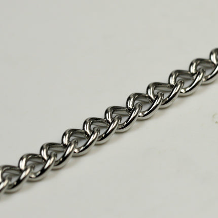 30 Ft of Stainless Steel 16 Gauge Curb Chain bulk, CHUNKY Curb Chain Necklace Bracelet Link - 4.7mm width 1.2mm 16G 16 Guage