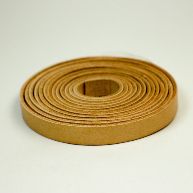 3/8 inch 10mm x 84" Nude Leather Genuine Leather Strap - Premium Quality Real Leather - 7 Feet Long - 3/8 Inch / 10mm Flat Strip