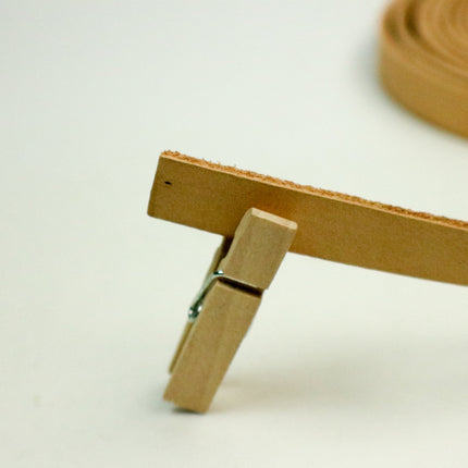 3/8 inch 10mm x 84" Nude Leather Genuine Leather Strap - Premium Quality Real Leather - 7 Feet Long - 3/8 Inch / 10mm Flat Strip