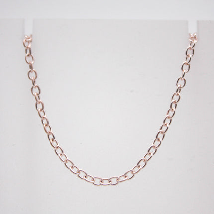 32 feet TARNISH Resistant Tarnish FREE Anti Tarnished - Rose Gold Plated Cable Chain - 2x2.5mm SOLDER - little Small Soldered AT225