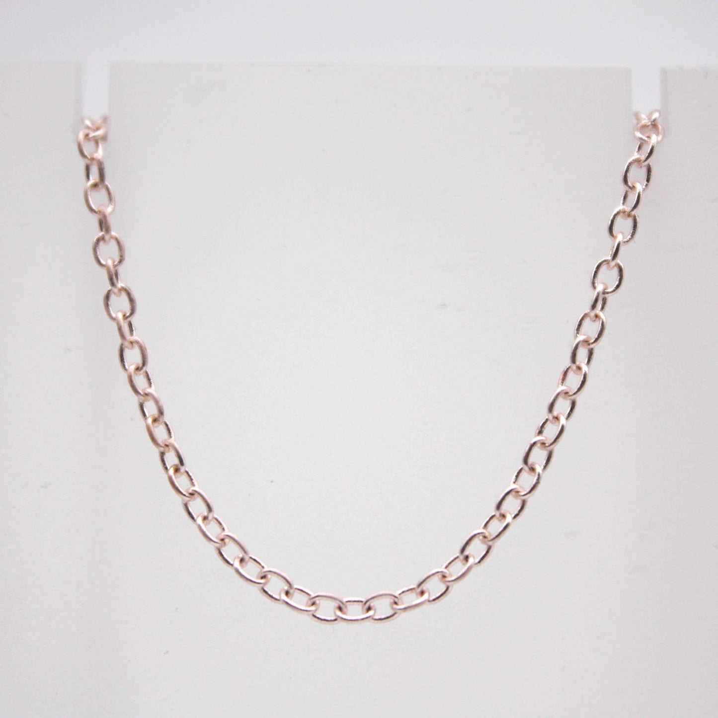 300 feet TARNISH Resistant Tarnish FREE Anti Tarnished - Rose Gold Plated Cable Chain - 2x2.5mm SOLDER - little Small Soldered AT225