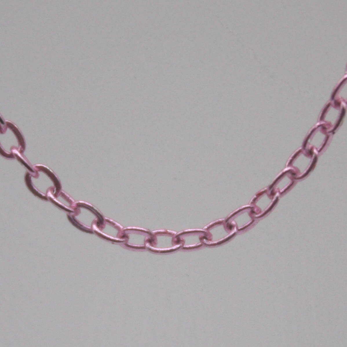 3 feet TARNISH Resistant Tarnish FREE Anti Tarnished Pink Copper Plated Flat Cable Chain - 2.4x1.7mm SOLDER - Soldered - AT2417F