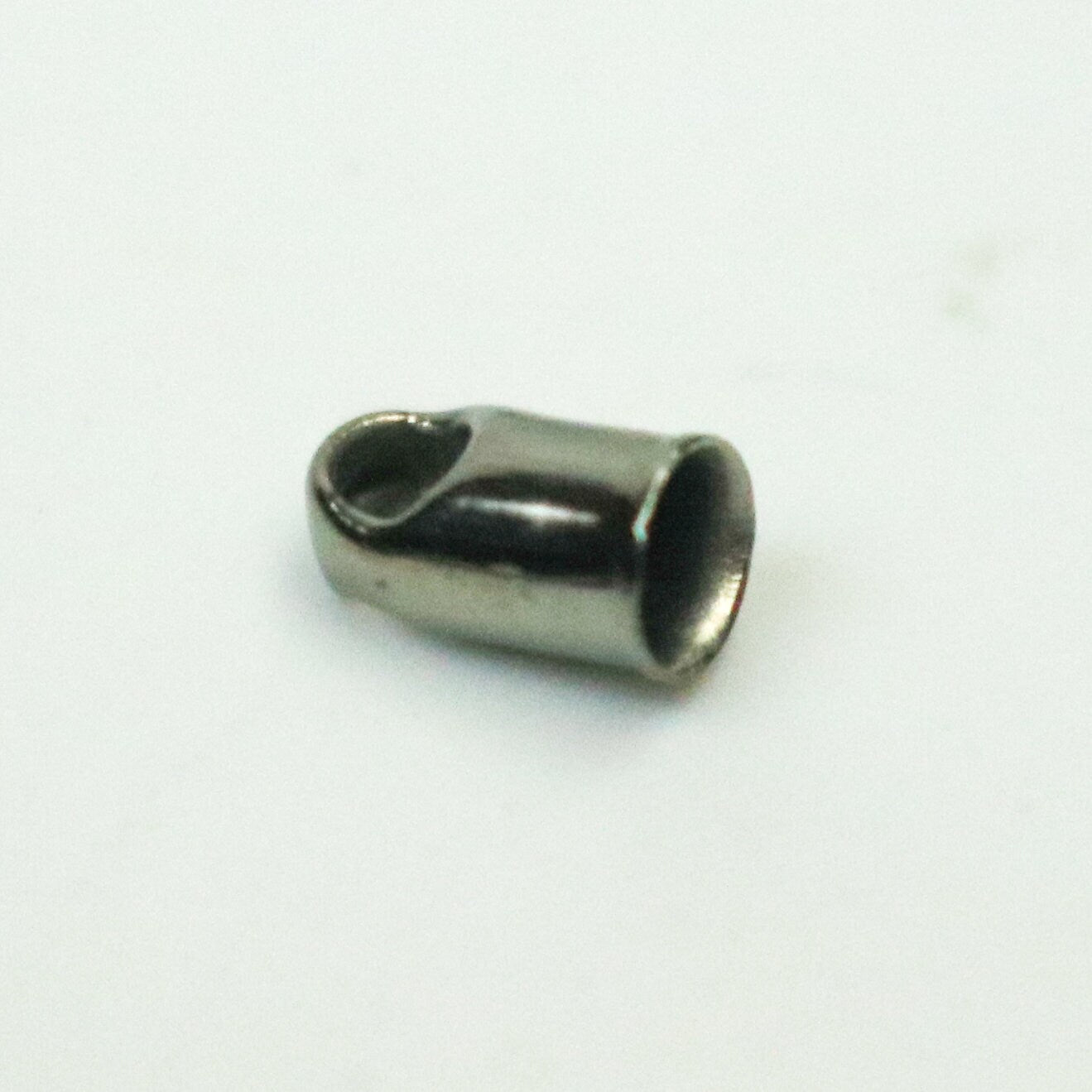 30 pcs of Gunmetal Plated Cord End Tips Cap for 2.8mm Chain / Cord