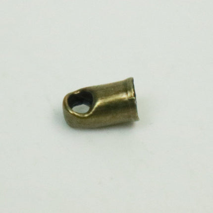 10 pcs of Antique Brass Plated Cord End Tips Cap for 2.8mm Chain / Cord