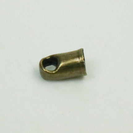 30 pcs of Antique Brass Plated Cord End Tips Cap for 2.8mm Chain / Cord