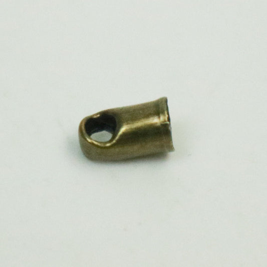 30 pcs of Antique Brass Plated Cord End Tips Cap for 2.8mm Chain / Cord