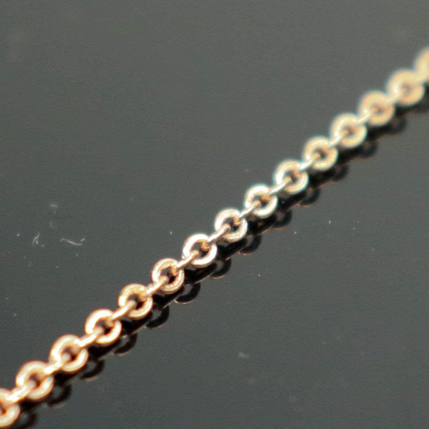 10 feet TARNISH Resistant Free Anti Tarnished - Champagne Gold Plated Micro Flat Chain - 2mm 2x1.4mm SOLDER - little Small Soldered AT214F