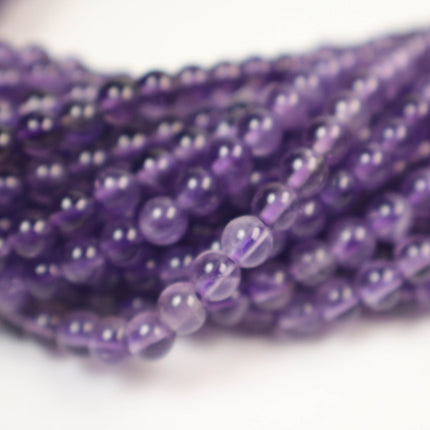 16 inch of Premium Quality A+ Natural Amethyst Beads Round - February BIRTHSTONE - 4.5 mm