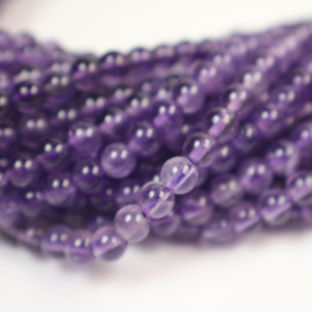 16 inch of Premium Quality A+ Natural Amethyst Beads Round - February BIRTHSTONE - 4.5 mm