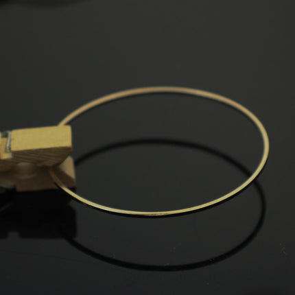 15 pcs of Pinky Gold (Champagne Gold) Plated Ring Circle - 40mm x 1.0mm - Circle Link Connector Closed Jump Rings