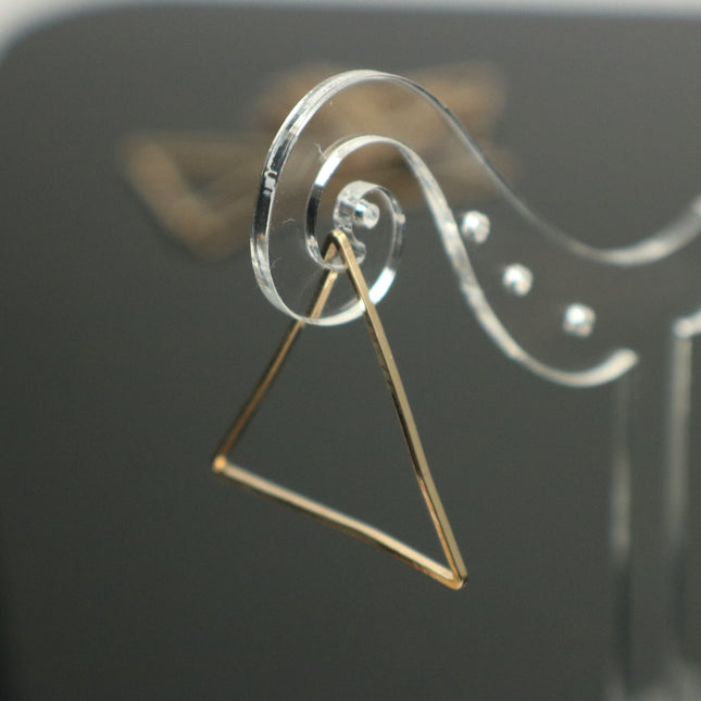 29mm Triangle - Gold/Silver/Champagne/Rhodium - 5/15/25/50/100 Pcs - Triangle Link Brass Connector Closed Loop Jump Rings - 29mm x 1.0mm