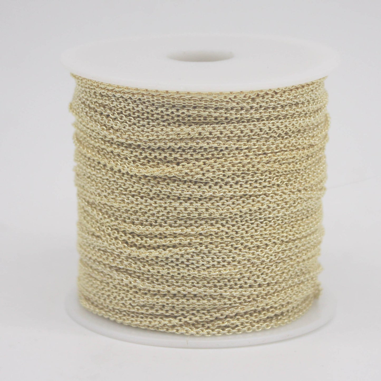 10 feet TARNISH Resistant Tarnish FREE Anti Tarnished 18K Gold Plated Dainty Chain - 1.6x1.4mm SOLDER - Oval Soldered - AT1614S