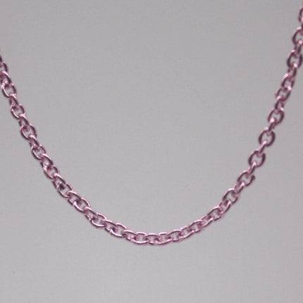 100 feet TARNISH Resistant Tarnish FREE Anti Tarnished Pink Copper Plated Dainty Chain - 1.6x1.4mm SOLDER - Oval Soldered - AT1614S