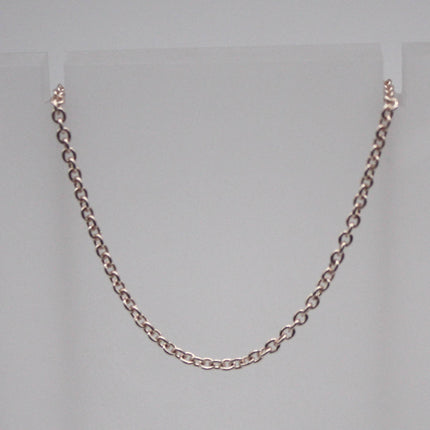 3 feet TARNISH Resistant Tarnish FREE Anti Tarnished Champagne Gold Plated Micro Cable Chain - 1.6x1.4mm SOLDER - Small Soldered - AT1614S