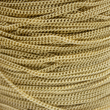 3 Ft Non TARNISH Curb Chain -  18K Gold Plated Micro Tiny Small Curb Chain - 1.3mm SOLDER - Anti Tarnish Free Resistant Chain - AT1.3S