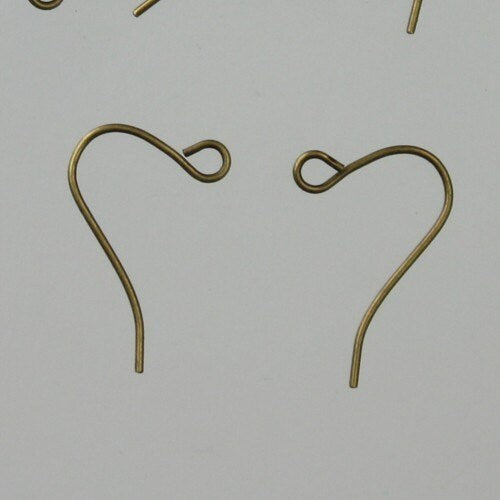 SALE Sale 500 pcs of Antique Brass Earrings Hook 20X11mm - French Hook - Simple Earwire Earring Hook - ERSIMPLE