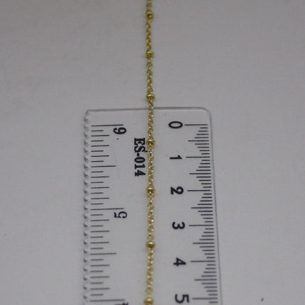 10 feet TARNISH Resistant Free Anti Tarnished SATELLITE 18K Gold Plated Ball Cable Chain - 2.0x1.4mm SOLDER - Soldered Link - AT2014SAT