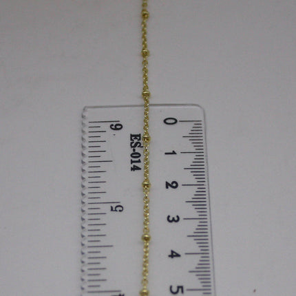 100 feet TARNISH Resistant Free SATELLITE 18K Gold Plated Ball Cable Chain - 2.0x1.4mm SOLDER - Soldered Link - AT2014SAT