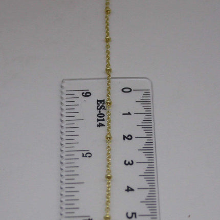 3 feet TARNISH Resistant SATELLITE 18K Gold Plated Ball Cable Chain - 2.0x1.4mm SOLDER - Soldered Link - AT2014SAT